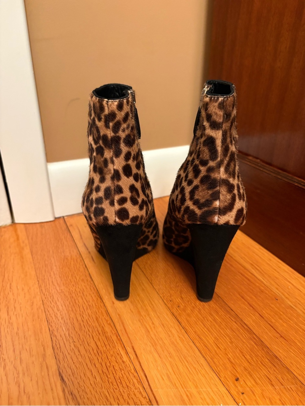 Prada Pony Hair Leopard Print Boots 7715 Size 36EU - Picture 4 of 12